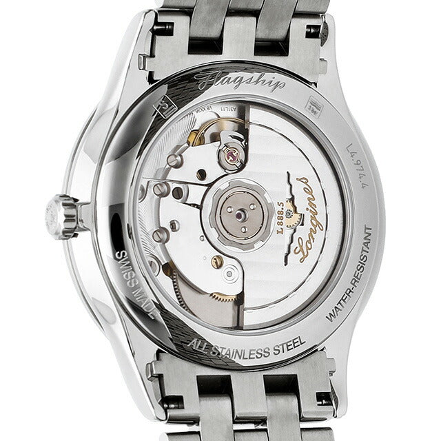ロンジン フラッグシップ 自動巻き 腕時計 ブランド メンズ LONGINES L4.974.4.52.6 アナログ ブラック 黒 スイス製 L4-974-4-52-6