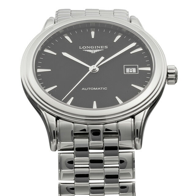 ロンジン フラッグシップ 自動巻き 腕時計 ブランド メンズ LONGINES L4.984.4.52.6 アナログ ブラック 黒 スイス製 L4-984-4-52-6