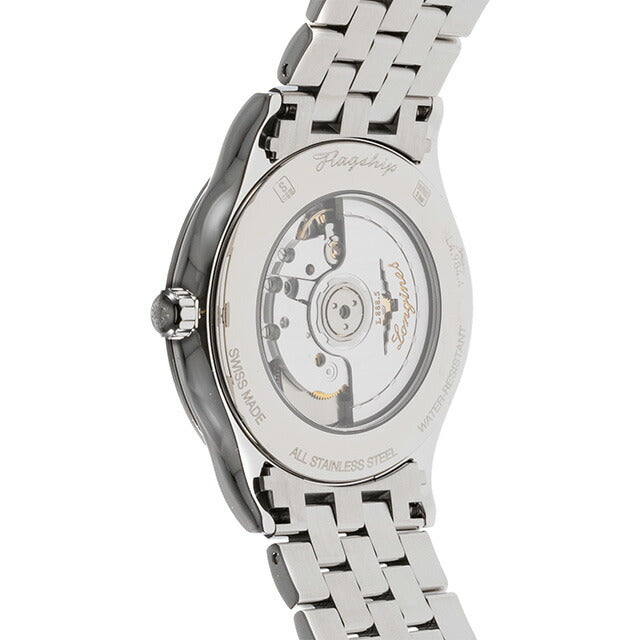 ロンジン フラッグシップ 自動巻き 腕時計 ブランド メンズ LONGINES L4.984.4.52.6 アナログ ブラック 黒 スイス製 L4-984-4-52-6