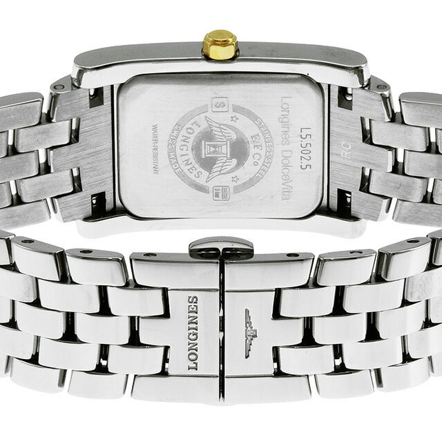 ロンジン ドルチェビータ クォーツ 電池式 腕時計 ブランド レディース ダイヤモンド LONGINES L5.502.5.29.6 アナログ ホワイト 白 L5-502-5-29-6