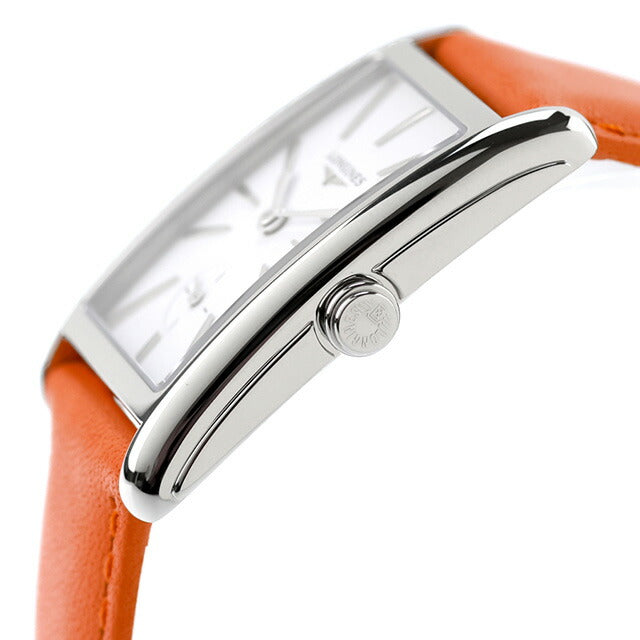 ロンジン ドルチェビータ クォーツ 電池式 腕時計 ブランド レディース LONGINES L5.512.4.11.8 アナログ ホワイト オレンジ 白 スイス製 L5-512-4-11-8
