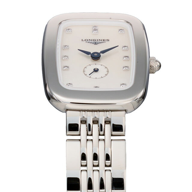ロンジン イクエストリアン クォーツ 電池式 腕時計 ブランド レディース LONGINES L6.141.4.87.6 アナログ ホワイトシェル 白 スイス製 L6-141-4-87-6