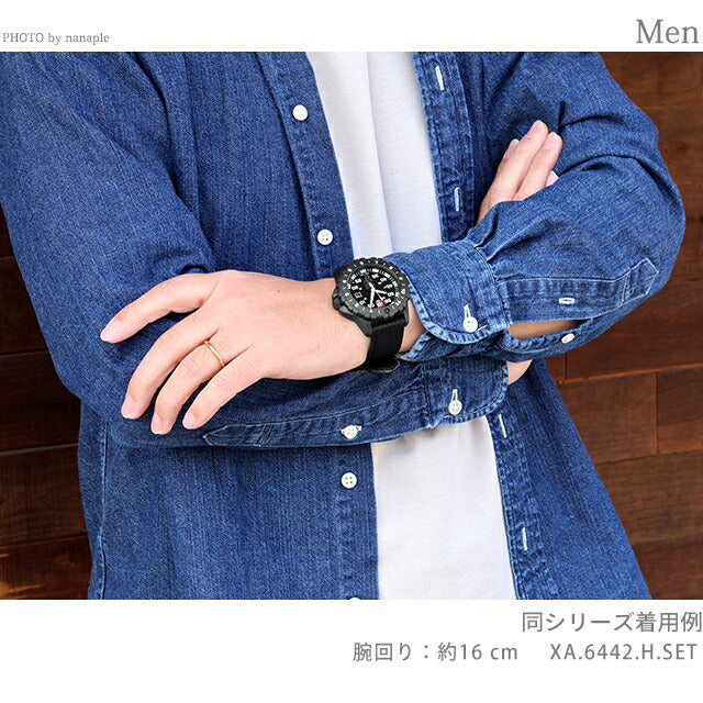 ルミノックス F117 ナイトホーク×スカンクワークス 腕時計 ブランド メンズ LUMINOX XA.6442.H.SET アナログ l6442-H-SET