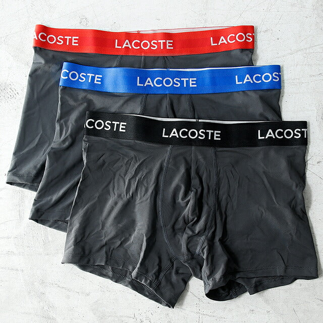 ラコステ トランクス メンズ ブランド S M L 3枚セット ロゴ アンダーウェア TUNISIA 選べるモデル LACOSTE-TRUNKS