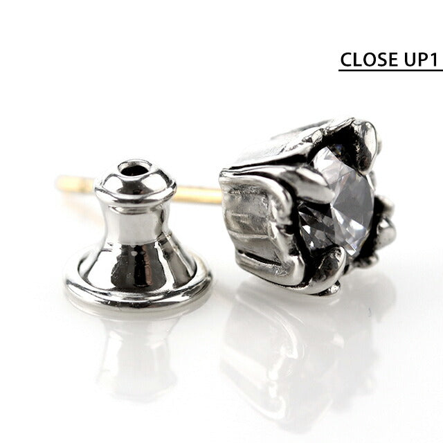 ライオンハート ピアス メンズ ブランド ベーシック スターリングシルバー スタッド 片耳用 アクセサリー 選べるモデル LH-earrings4