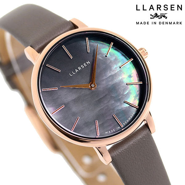 エルラーセン 時計 キャロライン 30mm 限定モデル レディース 腕時計 ブランド LL146RSBGY ブラックシェル グレー LL146RSBGY