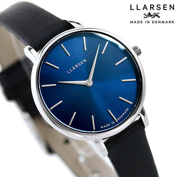 エルラーセン 時計 キャロライン 30mm レディース 腕時計 ブランド LL146SDBLL ブルー ブラック LL146SDBLL