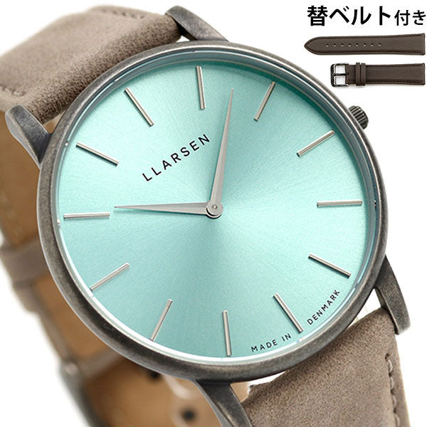 エルラーセン 時計 オリバー 39mm 日本上陸5周年記念 限定モデル メンズ 腕時計 ブランド LL147OTECSTMS ティール グレージュ LL147OTECSTMS