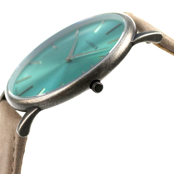 エルラーセン 時計 オリバー 39mm 日本上陸5周年記念 限定モデル メンズ 腕時計 ブランド LL147OTECSTMS ティール グレージュ LL147OTECSTMS
