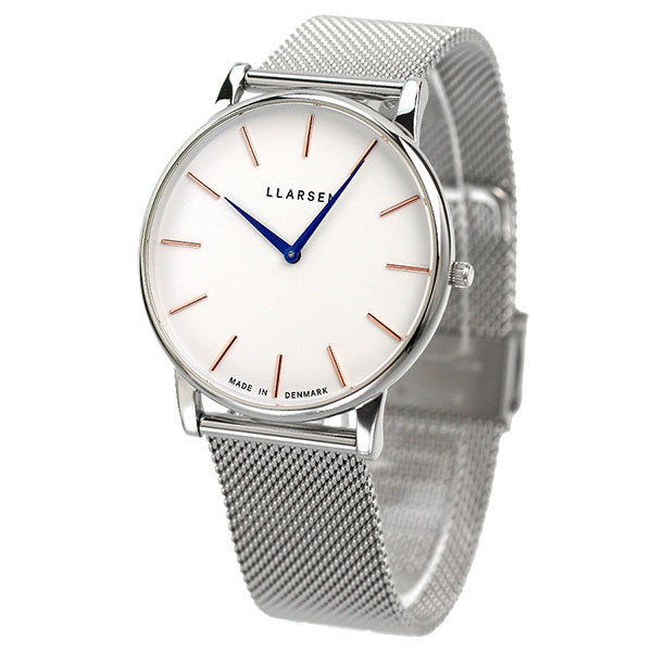 エルラーセン 時計 オリバー 日本限定モデル 39mm メンズ 腕時計 ブランド LL147SWDSMS ホワイト LL147SWDSMS