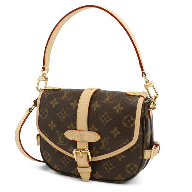 ルイヴィトン 斜め掛け ショルダーバッグ レディース ブランド LOUIS VUITTON モノグラム ソミュール BB M46740 ブラウン バッグ LOVM46740011