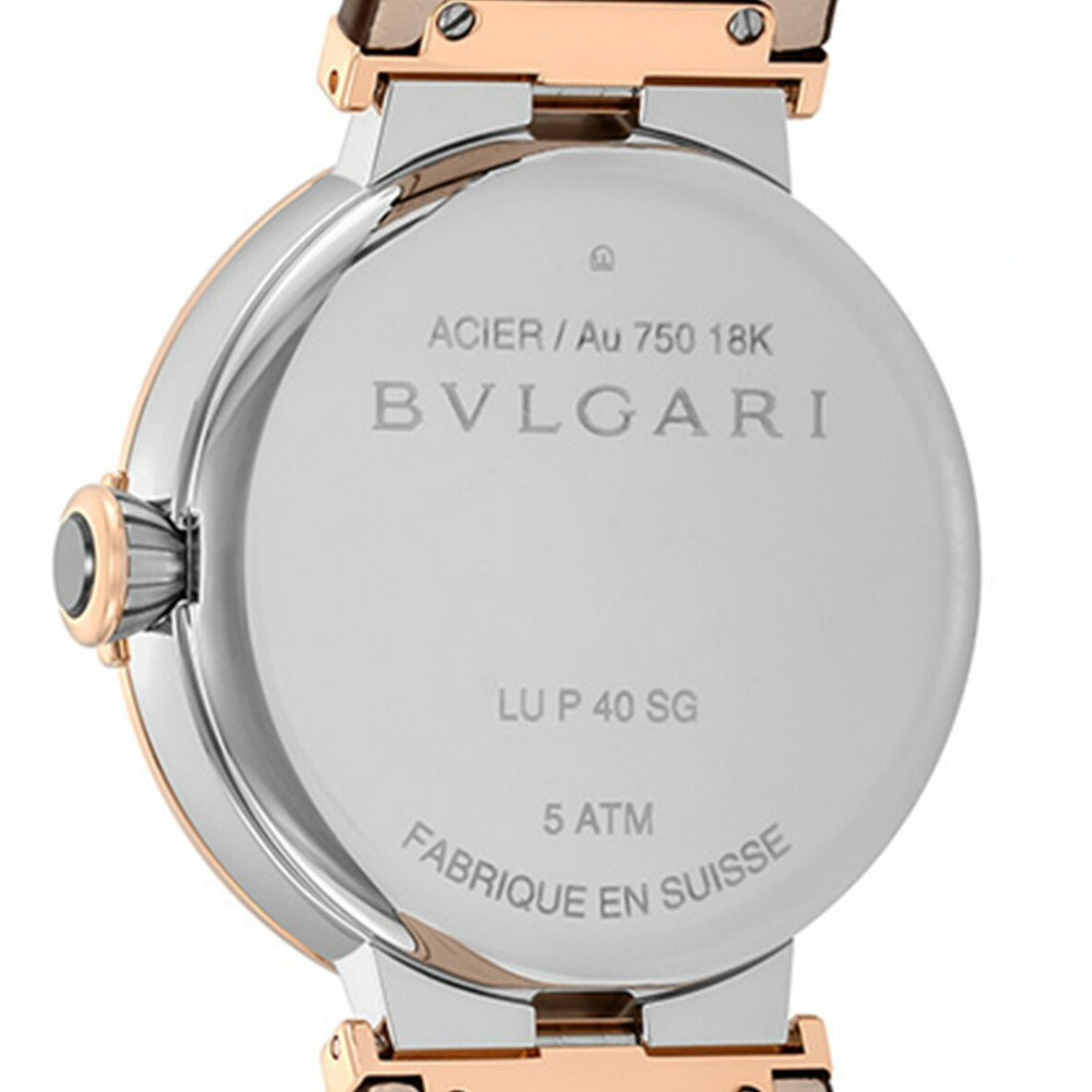 ブルガリ 時計 腕時計 ブランド メンズ ルチェア 自動巻き 機械式 LU40C6SPGLD シルバー ブラウン スイス製 LU40C6SPGLD