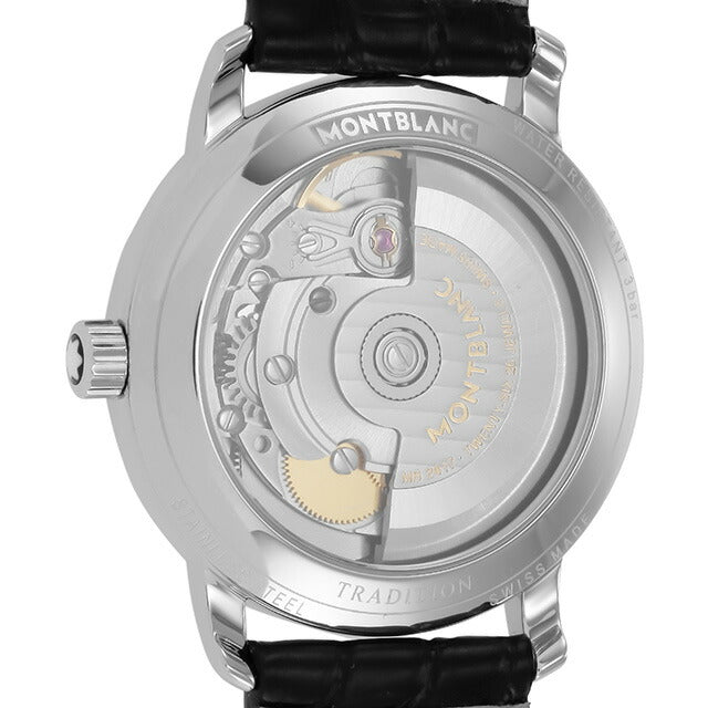 モンブラン トラディション 自動巻き 腕時計 ブランド レディース MONTBLANC 114368 アナログ ホワイト ブラック 黒 スイス製 MB114368