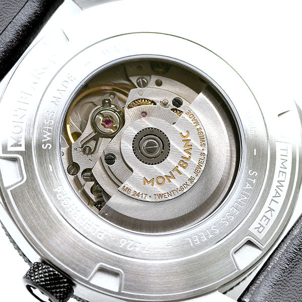 モンブラン 時計 タイムウォーカー 41mm 自動巻き 機械式 メンズ 腕時計 ブランド 116058 シルバー ブラック MB116058