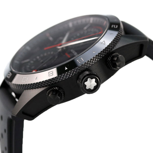 モンブラン 時計 タイムウォーカー クロノグラフ 43mm スモールセコンド 自動巻き 機械式 メンズ 腕時計 ブランド 116101 オールブラック 黒 MB116101