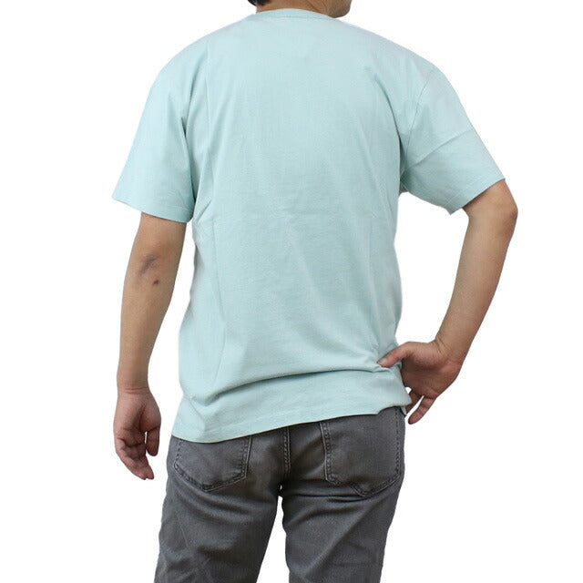 メゾンキツネ Tシャツ メンズ ブランド コットン100% ポルトガル KM00102 BLUE HAZE ブルー系 ファッション 選べるモデル MKIKM00102A
