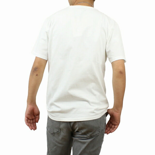 メゾンキツネ 半袖Tシャツ メンズ ブランド MAISON KITSUNE ポルトガル KM00119 ホワイト系 ウェア 選べるモデル MKIKM00119A