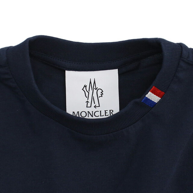 モンクレール Tシャツ キッズ ブランド MONCLER コットン100% ポルトガル 8C00038 ネイビー系 ファッション 選べるモデル MON8C00038A