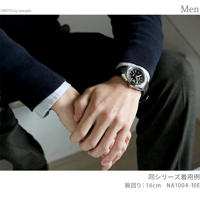 シチズン エイト メカニカル870 自動巻き 機械式 腕時計 ブランド メンズ 耐磁2種 CITIZEN NA1004-10E ブラック 黒 日本製 NA1004-10E