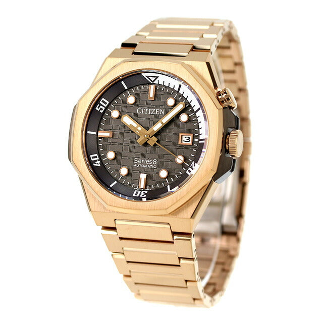 シチズン シリーズ8 890 Mechanical 自動巻き 腕時計 ブランド メンズ CITIZEN Series 8 NB6069-53H グレー ゴールド 日本製 NB6069-53H
