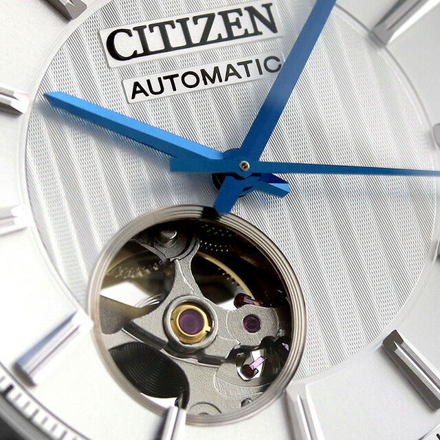 シチズン コレクション メカニカル クラシック オープンハート 自動巻き 腕時計 ブランド メンズ CITIZEN NH9111-11B 黒 日本製 NH9111-11B