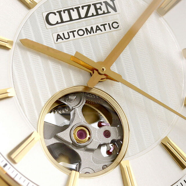 シチズン コレクション メカニカル クラシック オープンハート 自動巻き 腕時計 ブランド メンズ CITIZEN NH9114-99P 白 日本製 NH9114-99P