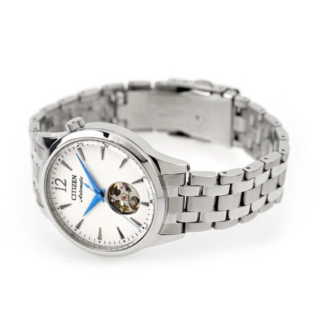 シチズン コレクション メカニカル オープンハート 自動巻き 腕時計 ブランド メンズ オープンハート CITIZEN COLLECTION NH9131-73A アナログ ホワイト 白 NH9131-73A