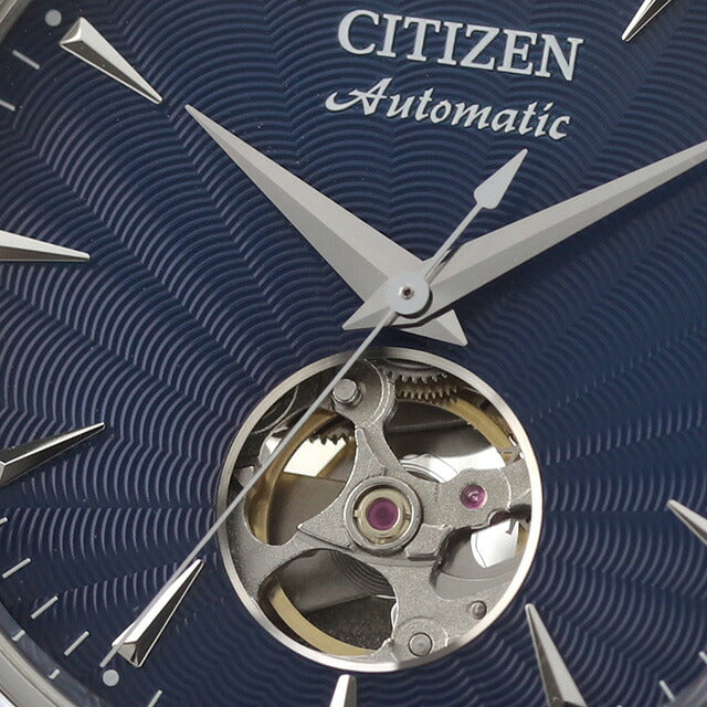 シチズン コレクション メカニカル オープンハート 自動巻き 腕時計 ブランド メンズ オープンハート CITIZEN COLLECTION NH9131-73L アナログ ネイビー NH9131-73L