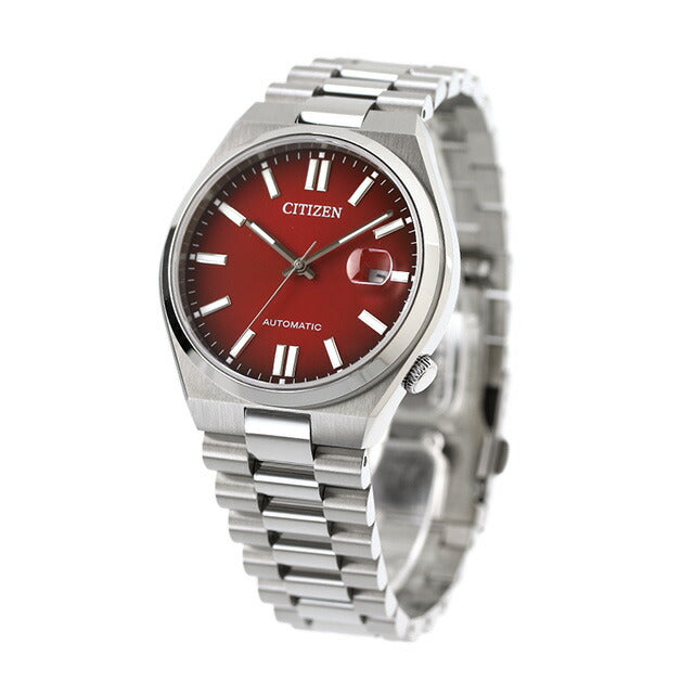 シチズン コレクション メカニカル TSUYOSA 自動巻き 腕時計 ブランド メンズ CITIZEN COLLECTION NJ0150-56W アナログ バーガンディ 赤 NJ0150-56W