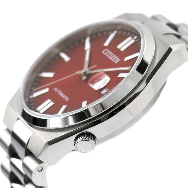 シチズン コレクション メカニカル TSUYOSA 自動巻き 腕時計 ブランド メンズ CITIZEN COLLECTION NJ0150-56W アナログ バーガンディ 赤 NJ0150-56W