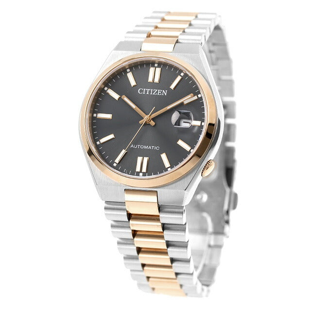 シチズン コレクション メカニカル 自動巻き 腕時計 ブランド メンズ レディース CITIZEN NJ0154-80H アナログ ブラック ピンクゴールド 黒 NJ0154-80H