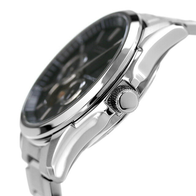 シチズン コレクション メカニカル 自動巻き 腕時計 ブランド メンズ オープンハート CITIZEN COLLECTION NP1010-78E 黒 日本製 NP1010-78E
