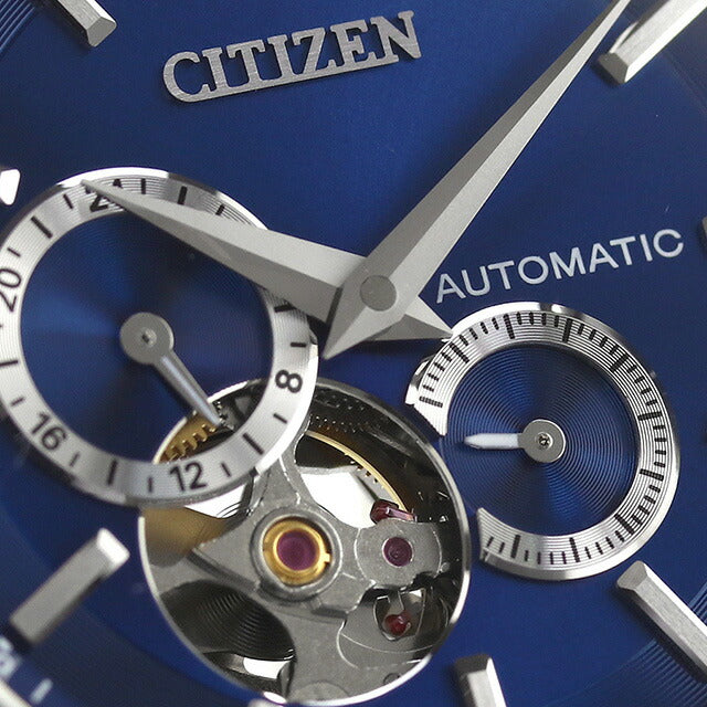 シチズン コレクション メカニカル 自動巻き 腕時計 ブランド メンズ オープンハート CITIZEN COLLECTION NP1010-78L ブルー 日本製 NP1010-78L