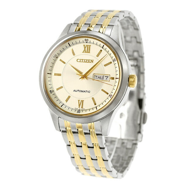 シチズン コレクション メカニカル クラシック 自動巻き 腕時計 ブランド メンズ CITIZEN NY4057-63P アナログ ゴールド シルバー 日本製 NY4057-63P
