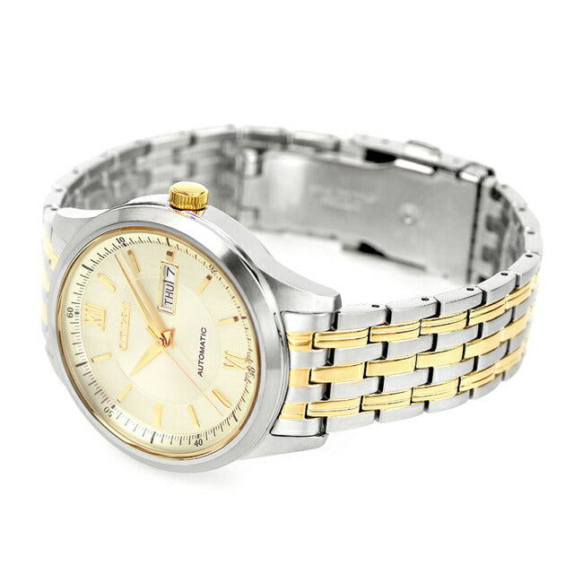 シチズン コレクション メカニカル クラシック 自動巻き 腕時計 ブランド メンズ CITIZEN NY4057-63P アナログ ゴールド シルバー 日本製 NY4057-63P