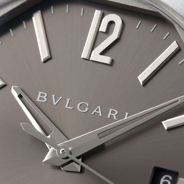 ブルガリ オクト ローマ 自動巻き 腕時計 ブランド メンズ BVLGARI OC41C5SLD アナログ ガンメタル ブラック 黒 スイス製 OC41C5SLD