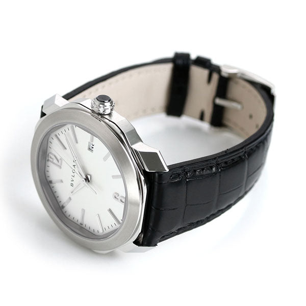 ブルガリ 時計 オクト ローマ 41mm 自動巻き 機械式 メンズ 腕時計 ブランド OC41C6SLD ホワイト ブラック OC41C6SLD
