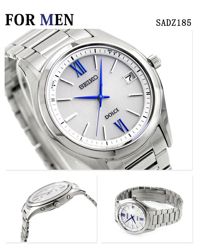 ペアウォッチ セイコー ドルチェ&エクセリーヌ 電波ソーラー シルバー 腕時計 チタン SEIKO 時計 成人祝い プレゼント ギフト pair-dolce13