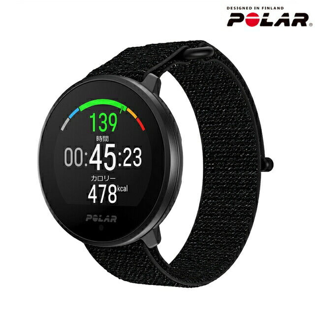 ポラール Unite フック&ループ ブラック M-L スマートウォッチ メンズ レディース フィットネスウォッチ Bluetooth POLAR 900106604 記念品 ギフト PLR-900106604