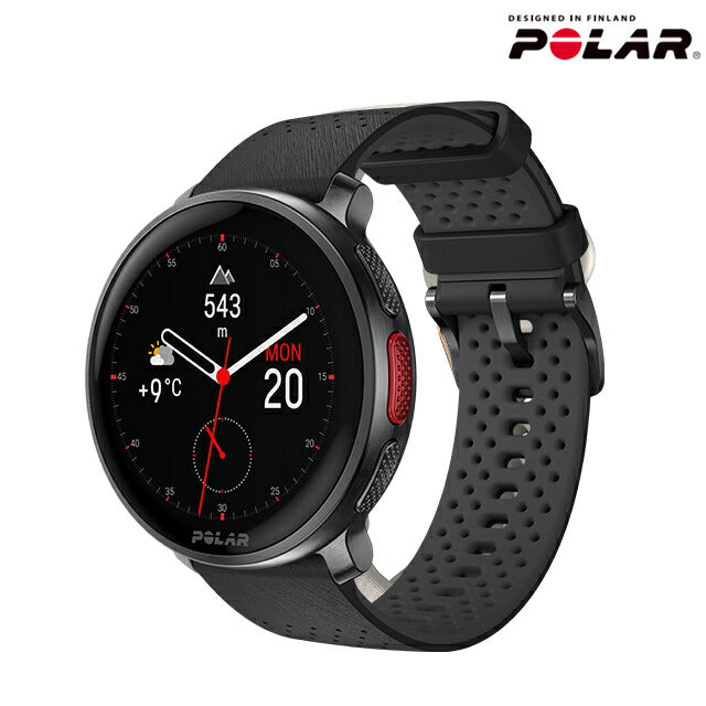 ポラール Vantage V3 S-L スマートウォッチ ブランド メンズ レディース Bluetooth POLAR 900108890 デジタル ナイトブラック 黒 PLR-900108890