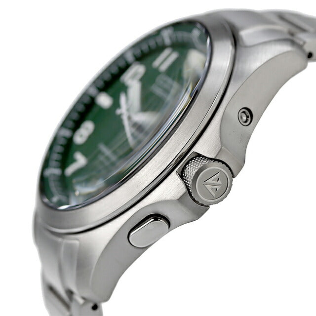シチズン プロマスター エコドライブ ソーラー電波 チタン メンズ 腕時計 ブランド PMD56-2951 CITIZEN グリーン PMD56-2951