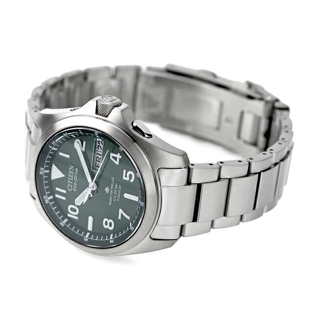 シチズン プロマスター エコドライブ ソーラー電波 チタン メンズ 腕時計 ブランド PMD56-2951 CITIZEN グリーン PMD56-2951