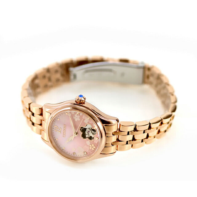 シチズン コレクション 桜 自動巻き 腕時計 ブランド レディース 数量限定モデル オープンハート CITIZEN COLLECTION PR1042-82Y アナログ ピンクグラデーション PR1042-82Y
