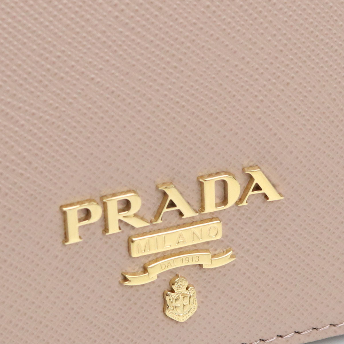 プラダ 二つ折り財布 レディース SAFFIANO METAL レザー イタリア 1MV204 CIPRIA ベージュ系 財布 PRA1MV204061