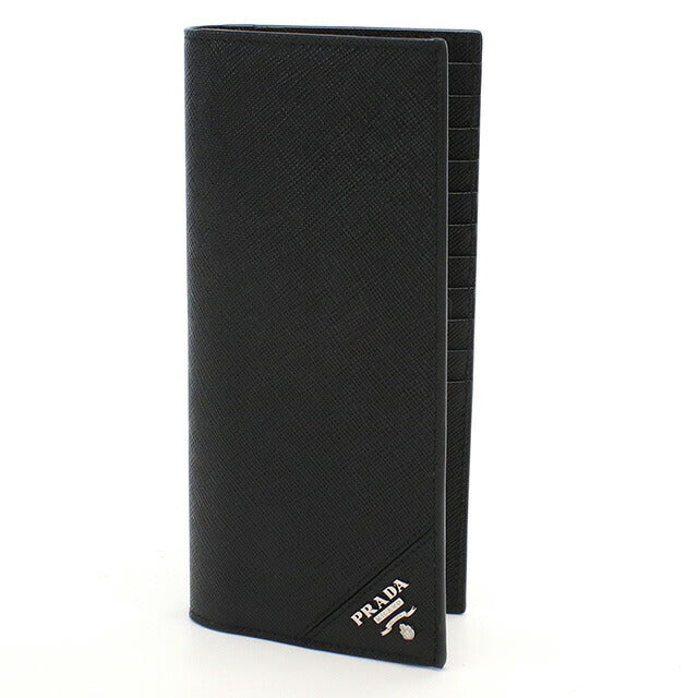 プラダ 長財布ニ折小銭入付き メンズ ブランド PRADA イタリア 2MV836 NERO ブラック 財布 PRA2MV83601