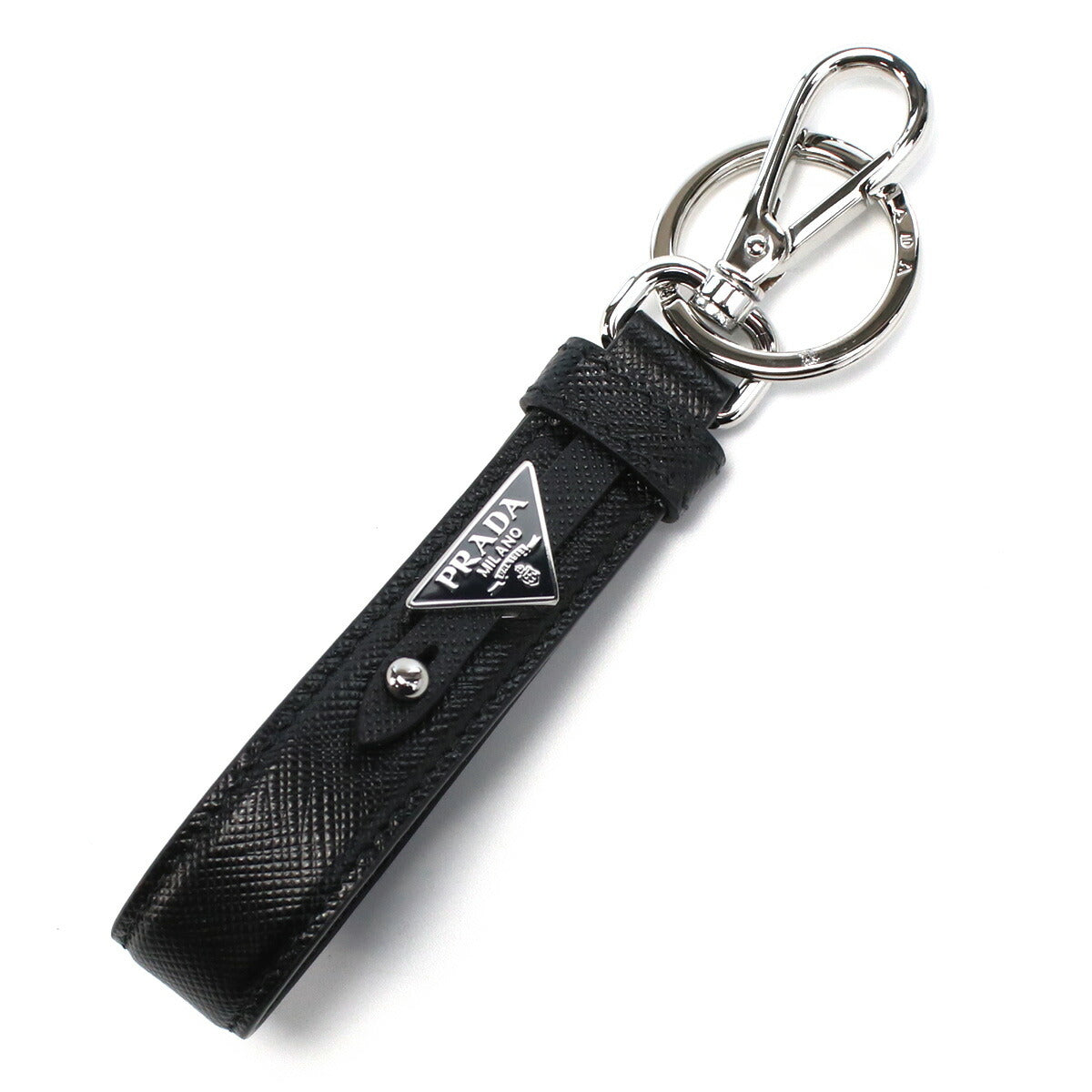 プラダ キーリング メンズ SAFFIANO レザー イタリア 2PP68T NERO ブラック 小物 PRA2PP68T011