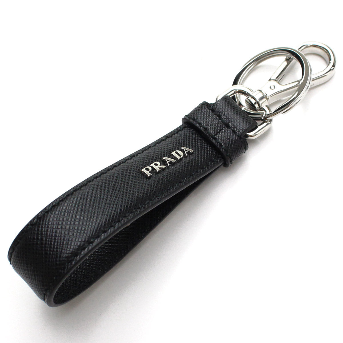 プラダ キーリング メンズ SAFFIANO レザー イタリア 2PP68T NERO ブラック 小物 PRA2PP68T011