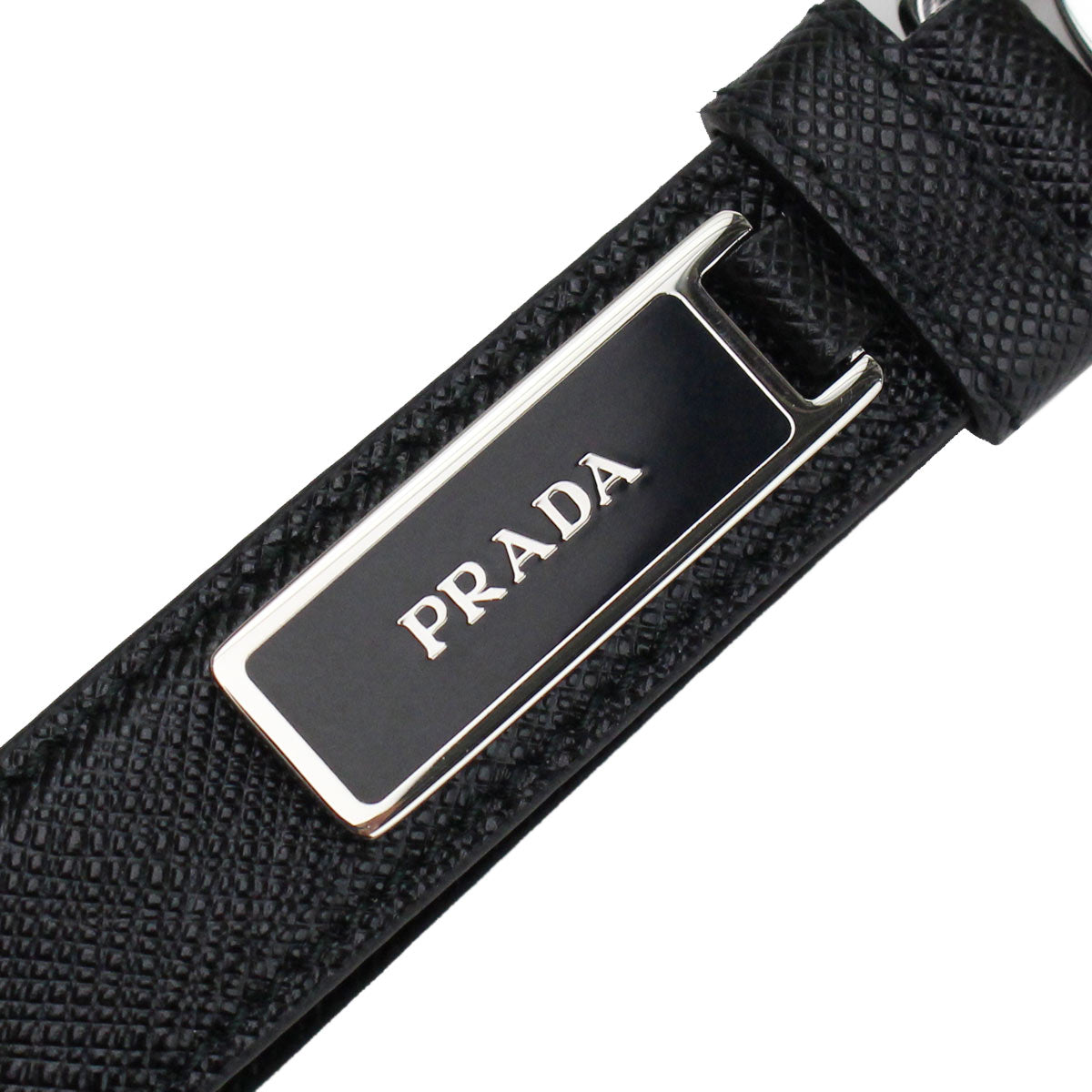 プラダ キーリング メンズ SAFFIANO メタル/レザー イタリア 2PP709 NERO ブラック 小物 PRA2PP709011