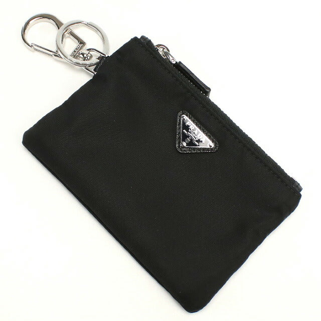 プラダ キーリング付小銭入れ メンズ ブランド PRADA イタリア 2TT117 NERO ブラック 財布 PRA2TT117011
