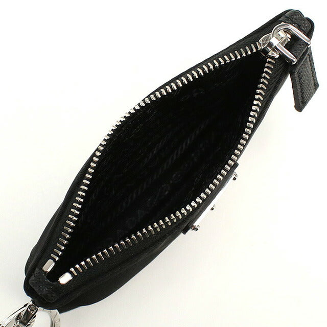 プラダ キーリング付小銭入れ メンズ ブランド PRADA イタリア 2TT117 NERO ブラック 財布 PRA2TT117011